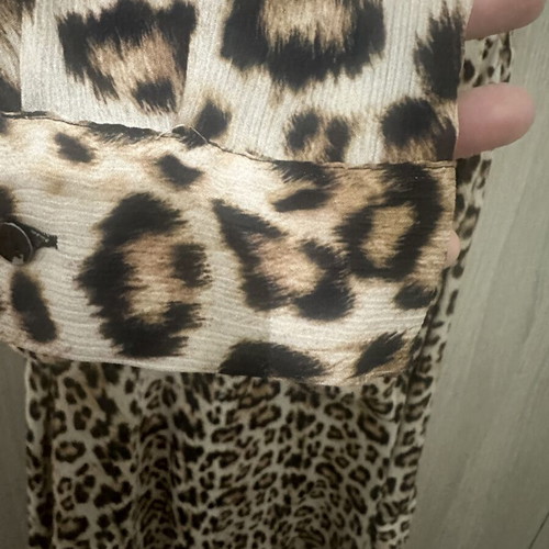 Leopard print shirt Zara like new, beige and brown, size M