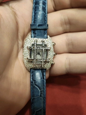 Symbol leather watch used, needs battery replacement