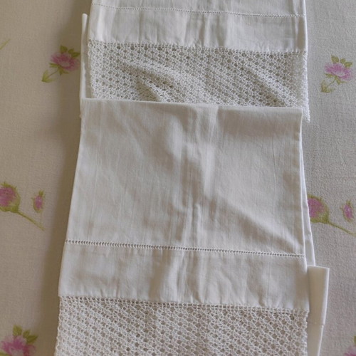 Handmade white pillowcases like new
