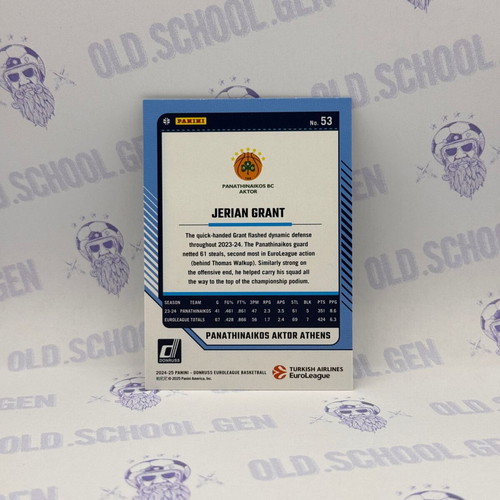 Panini Donruss Euroleague 2024-2025 Press Proof Jerian Grant Panathinaikos like new