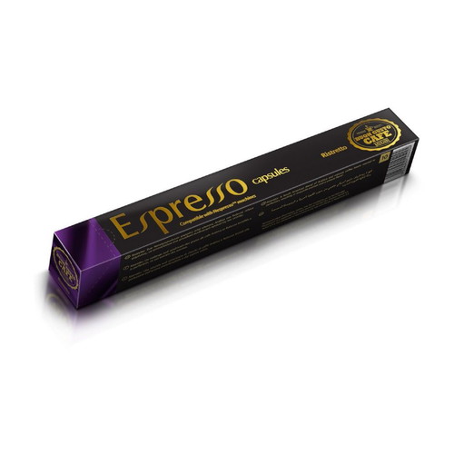 Buon Gusto Cafe Espresso Ristretto Coffee Capsules new, 10x5g