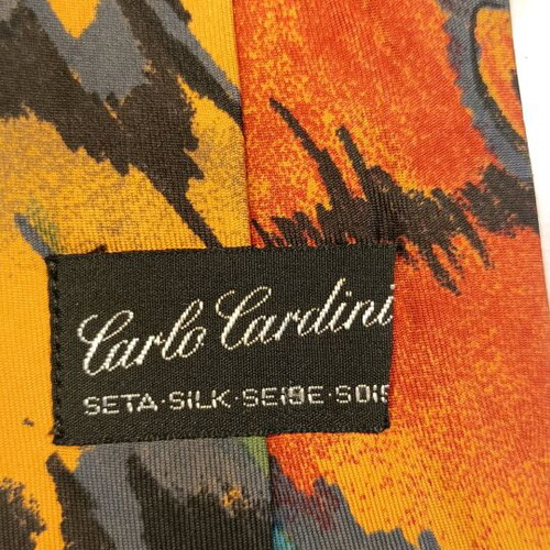 Carlo Cardini silk tie multicolored like new, 90s vintage