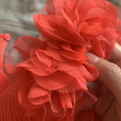 Mayoral dress coral for 3-year-old girl like new