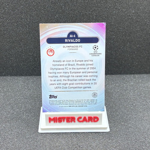 Topps Merlin Rivaldo Ageless Alchemy card 2024-25 like new, Olympiacos