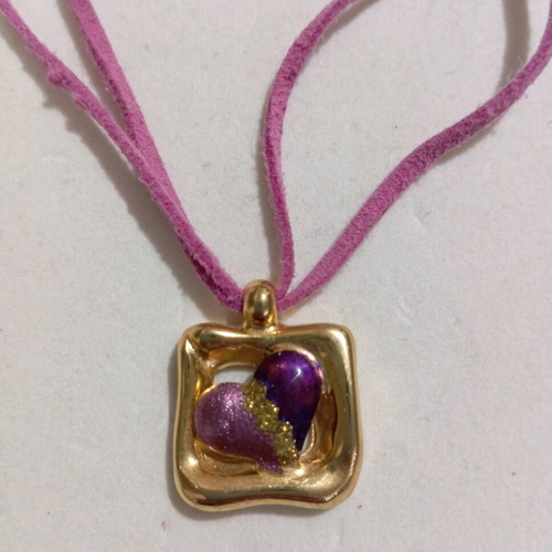 Necklace used with heart-shaped pendant