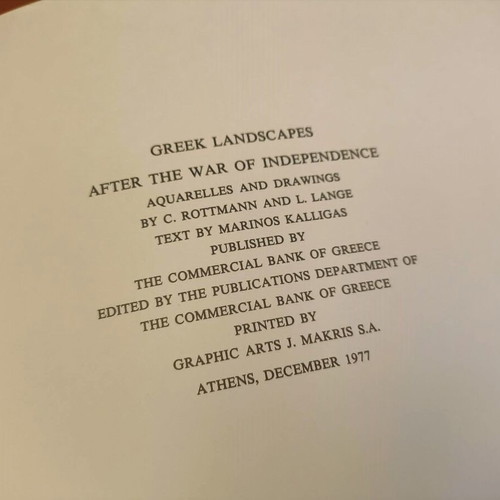 Greek Landscapes After The War Of Independence 1st Edition like new