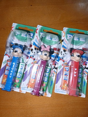 Pez set of 3 sealed Mickey and Minnie new