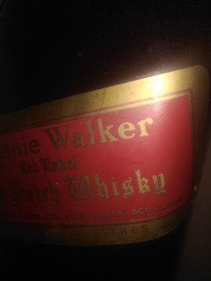 Johnie Walker 5lt bottle used, empty, collectible