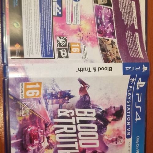 Blood & Truth game for Sony PS4 VR used