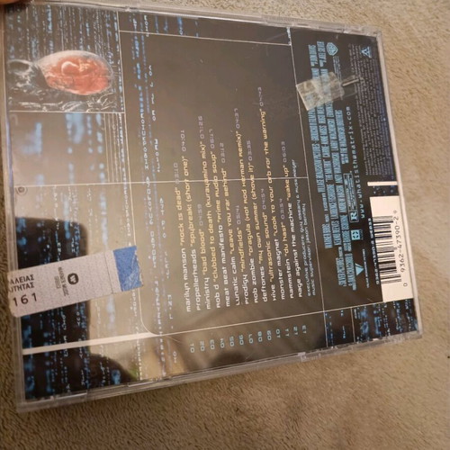 The Matrix CD used, rock soundtrack