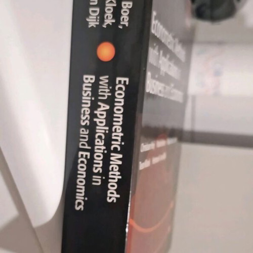 Econometric Methods with Applications in Business and Economics Oxford University Press
