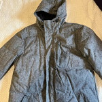 Men's puffa jacket used gray, small/medium