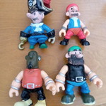 Pirate action figures used, pack