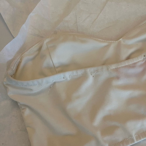 Strapless white bustier top size S like new