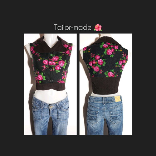 Vintage vest tailor-made in excellent condition