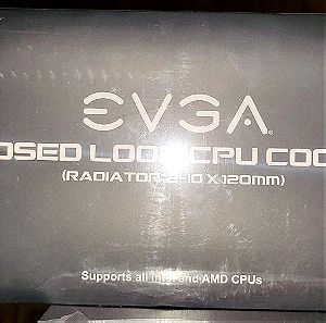 EVGA CLC 240 Υδρόψυξη Επεξεργαστή Διπλού Ανεμιστήρα 120mm για Socket AM4/1200/115x με RGB Φωτισμό