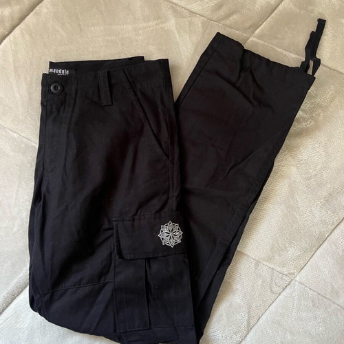 Mandala Cargo pants unisex W30 like new, black