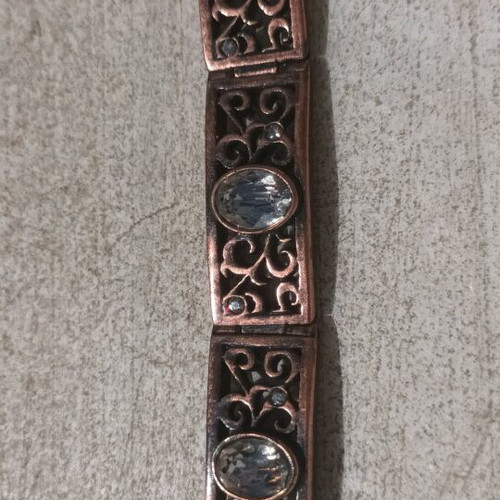 Metal bracelet with stones vintage like new