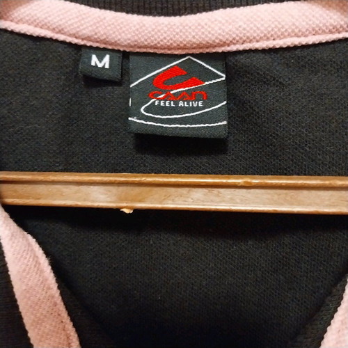 Black sleeveless polo shirt Caan used, size M