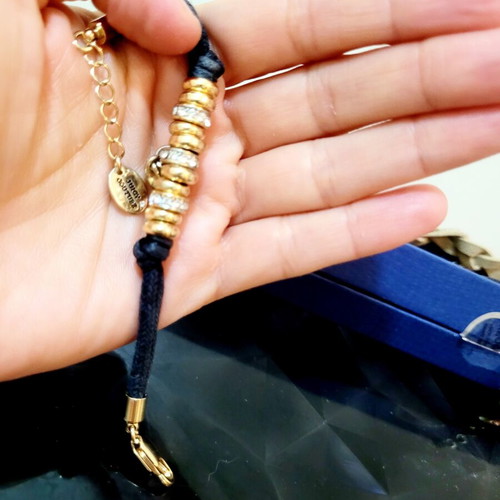 Juicy Couture Heart Bracelet like new, black and gold