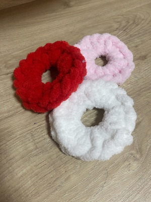 Puffy scrunchie καινούργιο, πολύχρωμο χειροποίητο