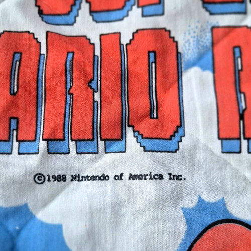 Nintendo Super Mario The Legend of Zelda 1988 υπερδιπλό χοντρό σεντόνι