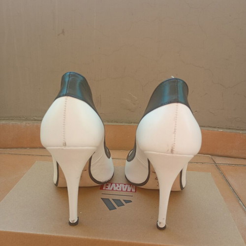 Lavirazione Artiziana two-tone women's pumps used, black and white, size 37