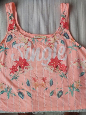 Bershka Single Pink T-shirt like new, size L