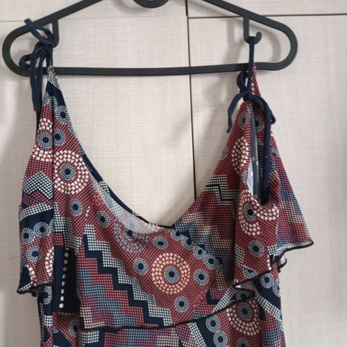 Maxi dress like new, colorful, size XL