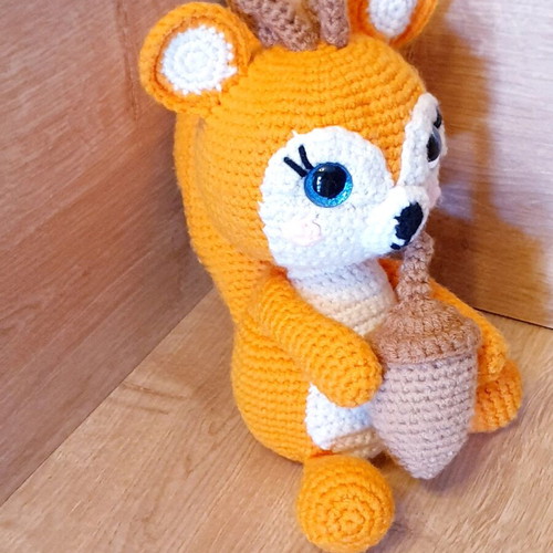Amigurumi Squirrel Doll knitted handmade new