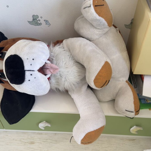 Dog plush toy 60cm like new, decorative