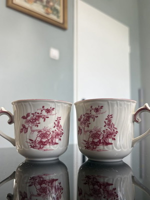 Villeroy & Boch Valeria Vintage Porcelain Cups set of 2 like new