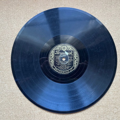 Al Jolson record with Morris Stoloff and his orchestra used, jazz