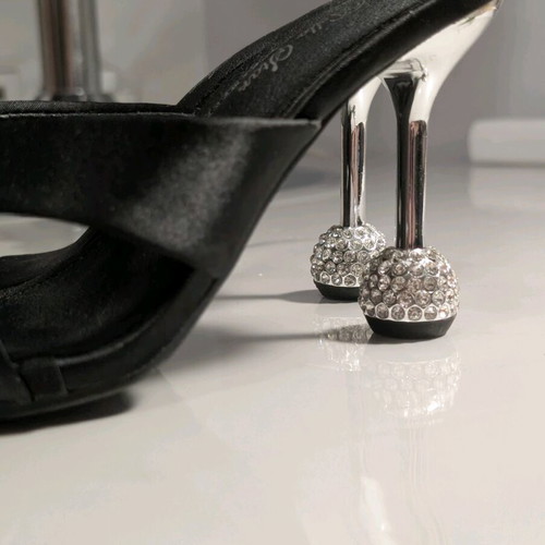 Sante evening sandals new, size 37-38, black