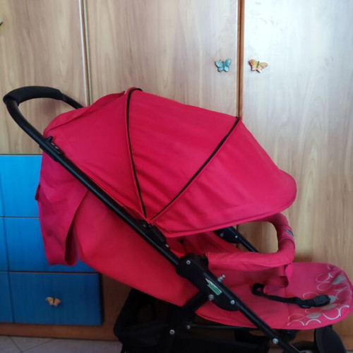 Belletti stroller used with footmuff for newborn and older child