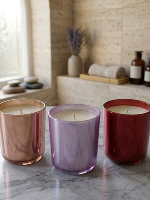 Soy Wax Candle with Vegan Scents in Luxury Container