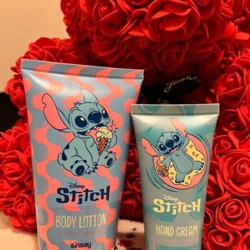 Disney Stitch body lotion and hand cream set, coconut scented, Sinsay