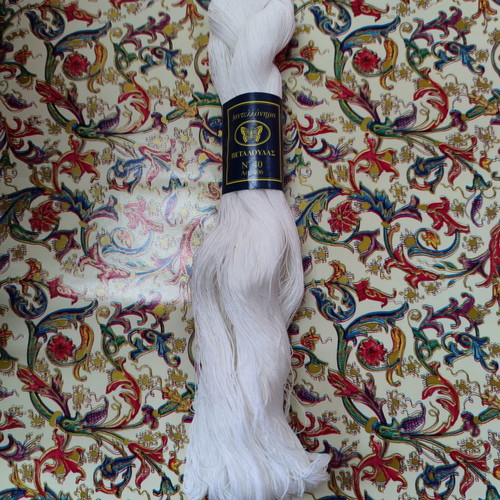 Kouvaristra and Tsiles Petalouda white, new, set of 3