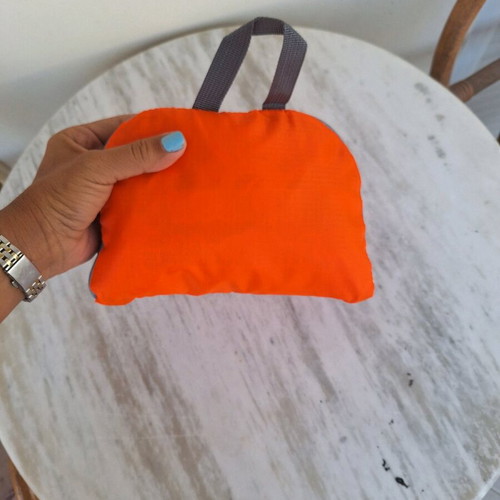 Orange backpack like new for holidays