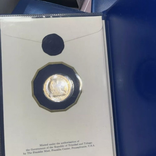 Gold coin Trinidad and Tobago 1976 100 dollars new