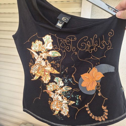 Just Cavalli top black, like new, size M