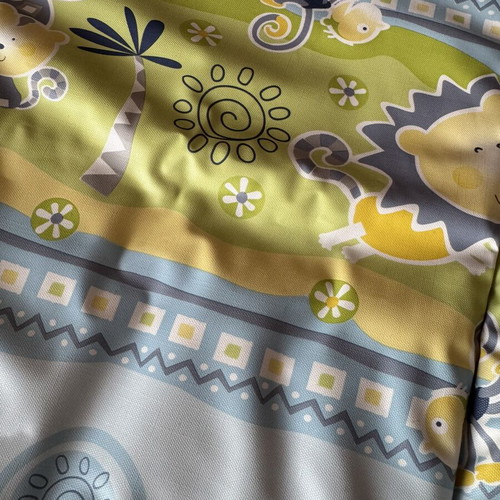 Waterproof soft baby changing mat with jungle animals design