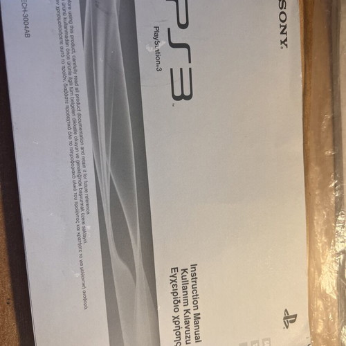 PS3 and PS4 manuals, one sealed