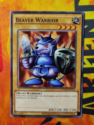 Beaver Warrior YGLD Yu-Gi-Oh! card new