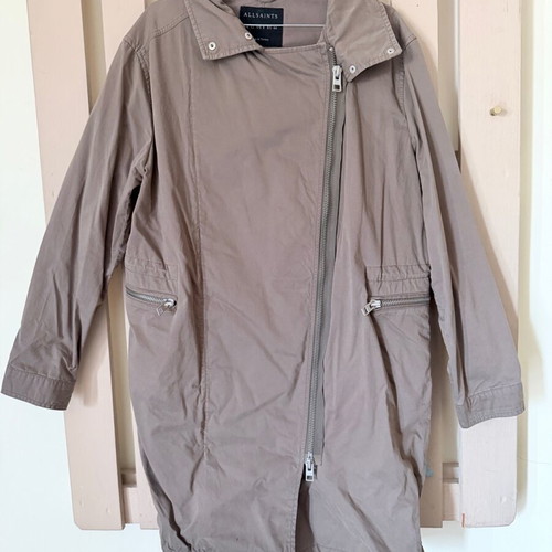 Allsaints women's parka jacket olive like new