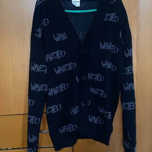 Knitted cardigan new, size L, black