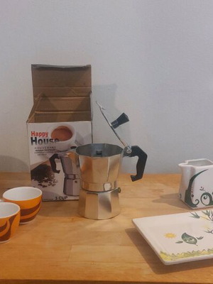 Coffee set with handheld espresso machine new