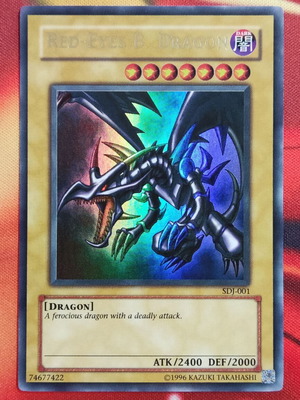 Red-Eyes B. Dragon - ULTRA RARE - SDJ-001 (YUGIOH)