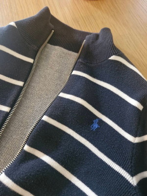 Polo Ralph Lauren ζακέτα doubleface σαν καινούργιο, γκρι και μπλε, μέγεθος 104 εκ