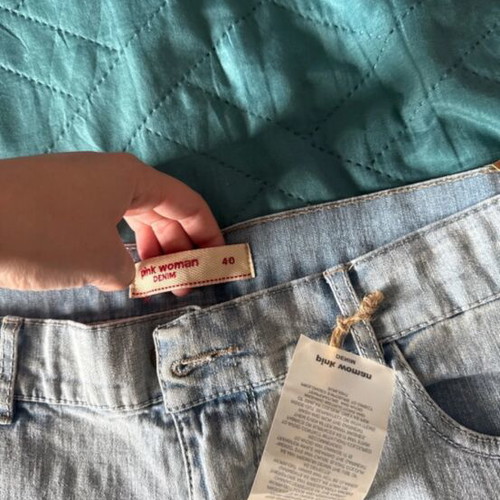 Denim shorts Pink Woman new, light blue, size 40